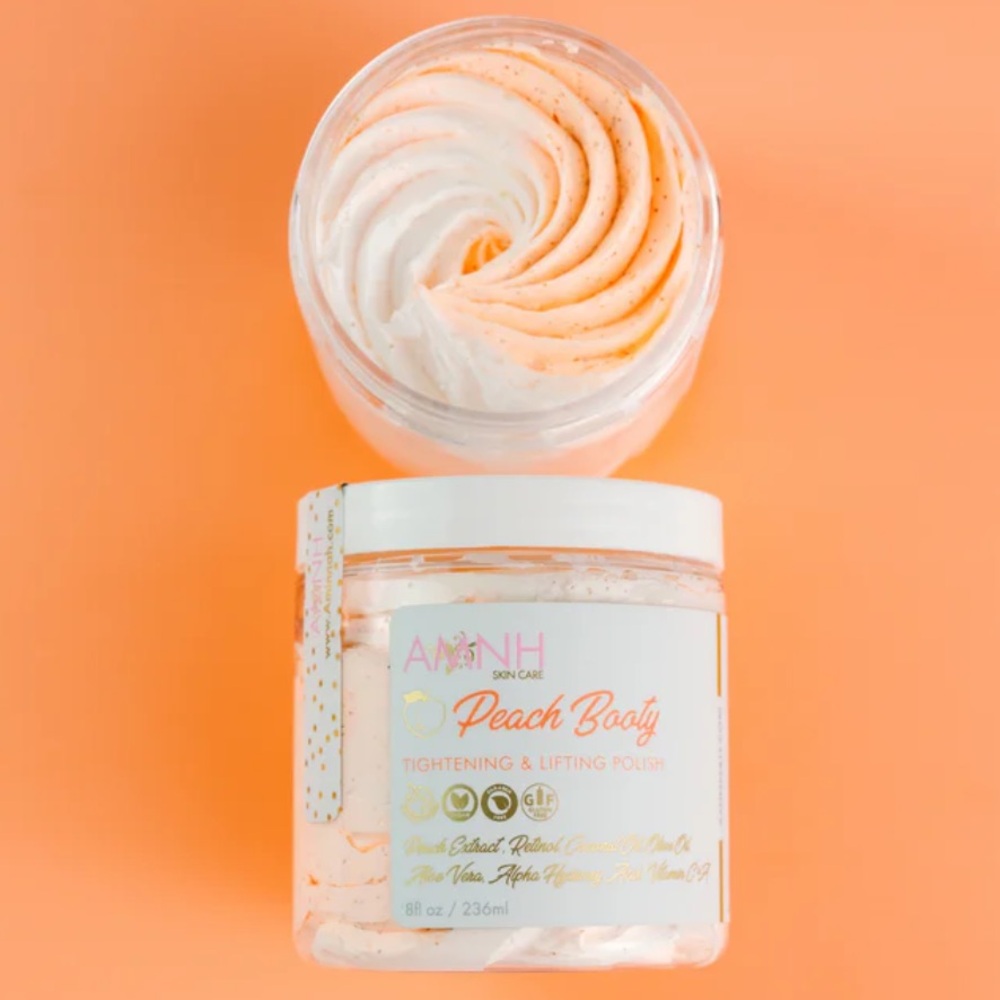 AMINNAH Skincare “Peach Booty” Tightening & Lifting Body Scrub Sugar Polish